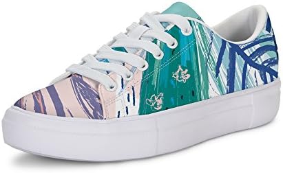 Etype Women Casual PU Skate Shoe Lace up Classic Sports Shoes For Girls Art04-38