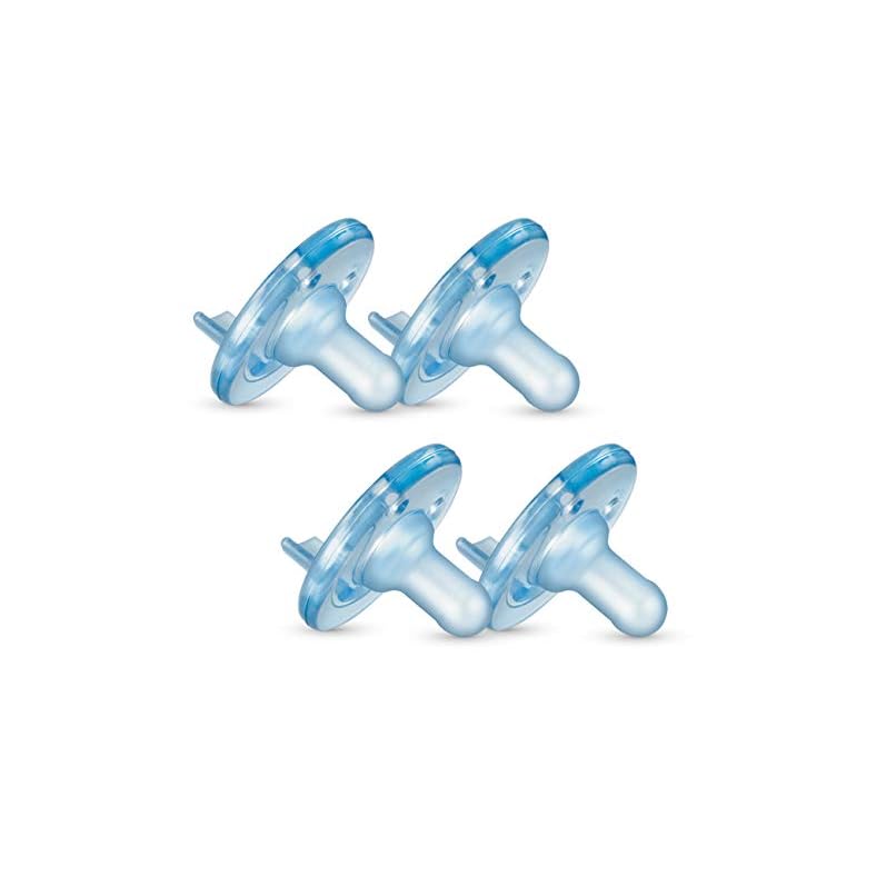 Philips AVENT Soothie Pacifier, Blue, 0-3 Months, 4 Pack, SCF190/43
