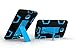 LG G Pad F 8.0/G Pad II 8.0 Case, [Kickstand] 3 in 1 Hybrid Shockproof Impact Resistant Armor Defender Protection Cover for LG G PAD F 8.0 [ V495 / V496 / UK495] & G Pad 2 8.0[V498] (black+blue)