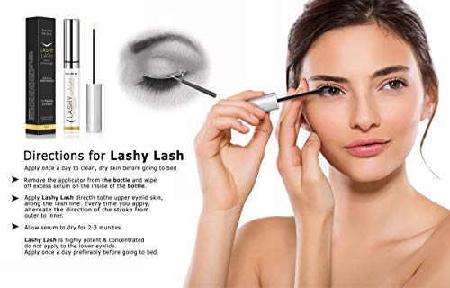 Eyelash growth serum peptide lash natural regrowth enhancing formula for hydrated longer fuller eyelash and thicker eyebrows with pentapeptide-17 Panthenol 10ml/0.33fl oz.