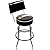 NASCAR Padded Swivel Bar Stool with Back