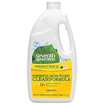 Seventh Generation Dishwasher Detergent Gel Soap, Lemon Scent, 42-Ounce Bottles, Pack of 6, Packaging May Vary