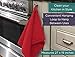 Rachael Ray Multifunctional 2-in-1 Moppine, Ultra Absorbent Kitchen Towel & Heat Resistant Pot Holder, Red