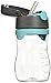 Thermos Foogo 11-Ounce Straw Bottle, Charcoal/Teal