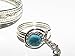Exquisite Peruvian Alpaca Silver Slave Bracelet (Turquoise)