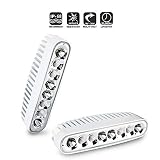 TURBRO 2 Pack 7'' 9-32V 40W OSRAM Combo LED Work Light Off-Road Light Bar Spreader Light Deck/Marine Lights for Boat (White)