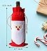 D-Fokes 10PC Santa Claus Christmas Drawstring Red Wine Bottle Cover Bags Dinner Party Table Decor Xmas Gift (Red Wine Bag 10 pcs)