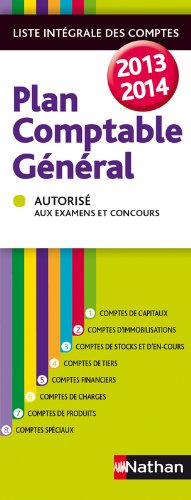 PLAN COMPTABLE GENERAL 2013/14 (PLAN COMPTABLE ET NV REGLEMENT) (French Edition) by Collectif