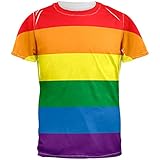 Rainbow Gay Pride All Over Adult T-Shirt