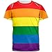 Rainbow Gay Pride All Over Adult T-Shirt