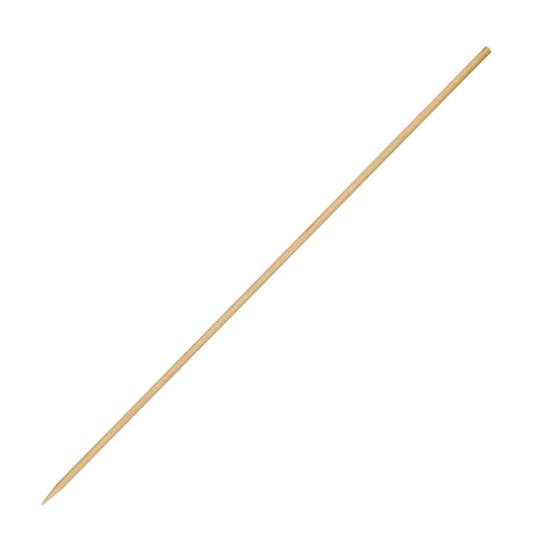 Fiesta Green Compostable Wooden Skewers 180 mm/7 inch (Pack of 200), Brown, Betula Wood Skewers