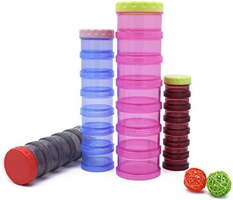 Pill Organizer Box Protein Powder Weekly Case Holder 7 Day Large Travel Medication Compartments