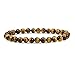 Natural Golden Tiger Eye Quartzite 6mm Round Beads Stretch Bracelet 7 Inch