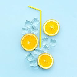 HUIANER Acrylic Ice Cubes Square Shape, Glass