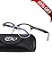 CGID CT56 Horn Rimmed Blue Light Blocking Glasses,Better Sleep,Anti Glare Fatigue Blocking Headaches Eye Strain,Great for Cell Phone Readers