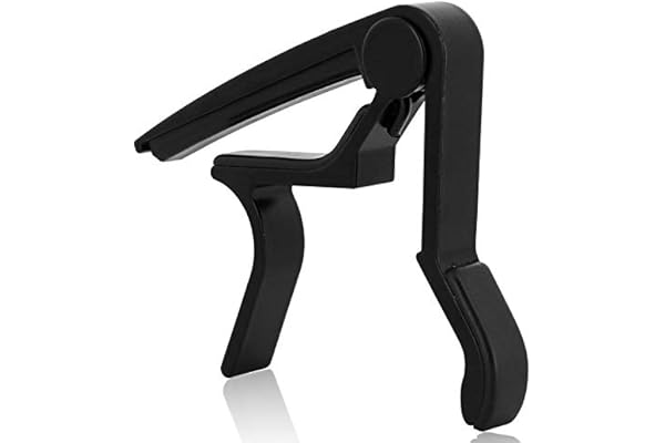 Stanz (TM) Single-handed Guitar Trigger Capo Quick Change (Black)