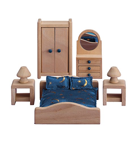 Small World Toys Ryan's Room Wooden Doll House - Suite Dreams Master Bedroom