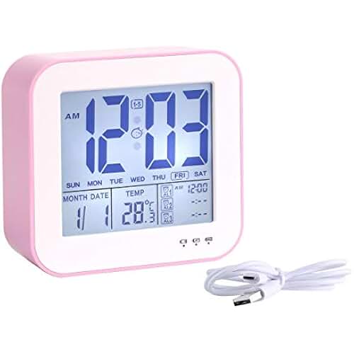 girls alarm clock pink