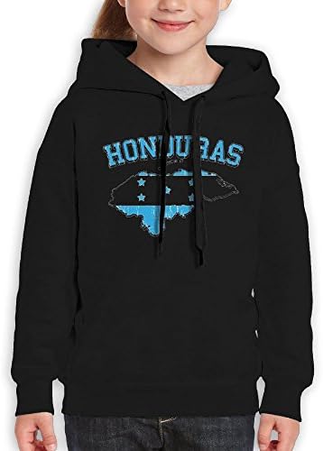 Big Kid Honduras Flag Comfortable Shirt Thermal Novelty Boys Pullover Hoodie Sweatshirt Small
