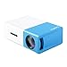 DeepLee DP300 Mini Projector, Portable LED Projector Home Cinema Theater with PC Laptop USB/SD/AV/HDMI Pocket Projector for Video Movie Game Home Entertainment Projector - Blue