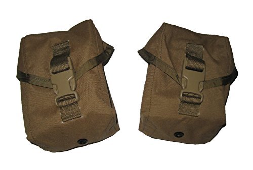 2 USMC ARMY MOLLE II Coyote 100 Round SAW Utility General Purpose Pouch