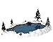 Lemax Village Landscape Mill Pond, Set of 6