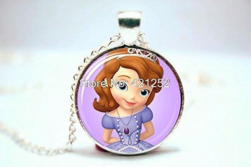 Pretty Lee 2015 Fashion Sofia The First Necklace Glass Photo Cabochon Necklace Christmas gift