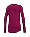 Under Armour Girls Waffle Long Sleeve, Black Cherry, Medium / 10-12 Big Kids