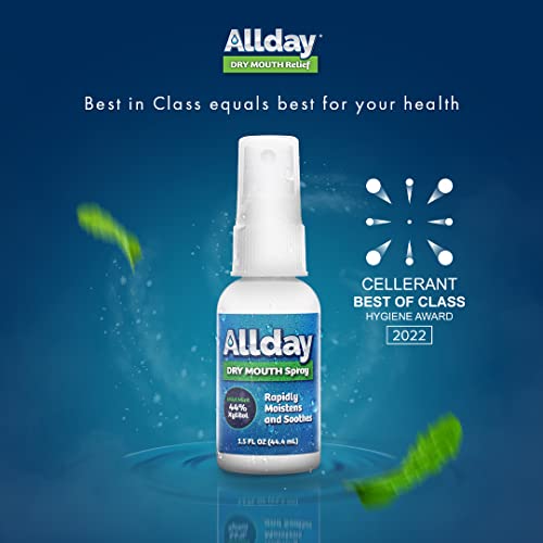 Allday Dry Mouth Spray Maximum Strength Xylitol, Fast Acting, Non
