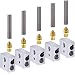 Wangdd22 15pc/Set 1.75mm Teflon Throat Tube+0.4mm Extruder Nozzle Print Heads+Heater Blocks Hotend for MK8 Makerbot ANET A8 3D Printer primary