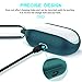 Galaxy Buds Case Cover Silicone Bean fit Wireless Charging, Protective Accessories Skin Soft and Flexible, Anti-Scratch, Shock Resistant Nonslip Carabiner Charging Case for Galaxy Buds (Forest Blue)