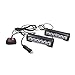 FOXCID 2 X 6 LED 9 Modes Traffic Advisor Emergency Warning Vehicle Strobe Lights for Interior Roof/Dash/Windshield/Grille/Deck Universal Waterproof (White)