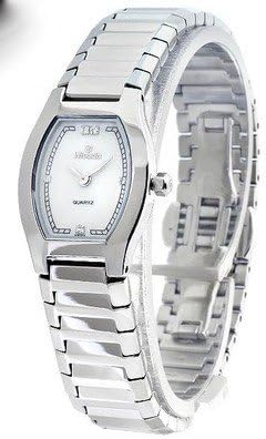 Womens NIVADA Super Slim Swiss Watch Silver Stainless Steel White Diamond DIAL Water Resistant
