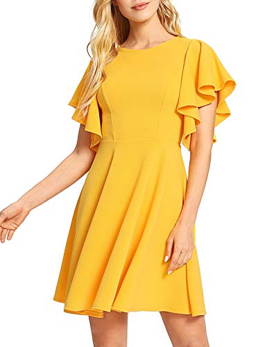 romwe yellow dress