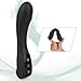 G-Spot Vibrator Rechargeable Dildo 9 Vibrations for Clitoral Vagina Anal Stimulator Waterproof Stimulator Quiet Bendable Massager Ideal Sex Pleasure Toy for Starters, Women, Couples (Black)