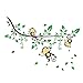 BIBITIME Jungle 3 Monkeys Playing on Tree Branch Wall Sticker Vinyl Decor Decal for Bedroom (DIY, 3 Monkeys)