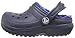 crocs Classic Lined Clog (Toddler/Little Kid), Navy/Cerulean Blue, 11 M US Little Kid