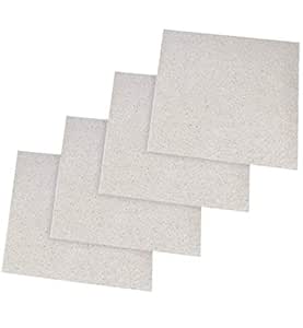 Booplua - Juego de 4 hojas de microfibra para microondas (13 cm x ...