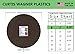 Curtis Wagner Plastics MA-600 Fabric Plant Mat (6″ Diameter, Walnut Brown, 5-Pack) – Round Fabric Plant Coasters – Use as Planter, Coaster or Pads for your Arts & Craftsthumb 2