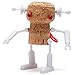Wine Accessories - Corkers Robots - Novelty Gift, Pack of 4 Different Crafting Parts for Corks