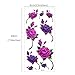 Lady Up Flower Temporary Tattoos Stickers for Women Teens Girls Kid 10 Sheets Muti-Colored Waterproof Roses Butterflies Body Art (90×190mm)