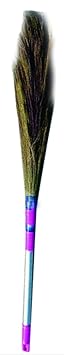 JFC Steel Handle Grass Brooms Pack of 2 (Green)