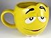 M&Ms Fun Sculpted Face Extra Large 24 oz Ceramic Coffee Tea Mug m&m m & m (Yellow)