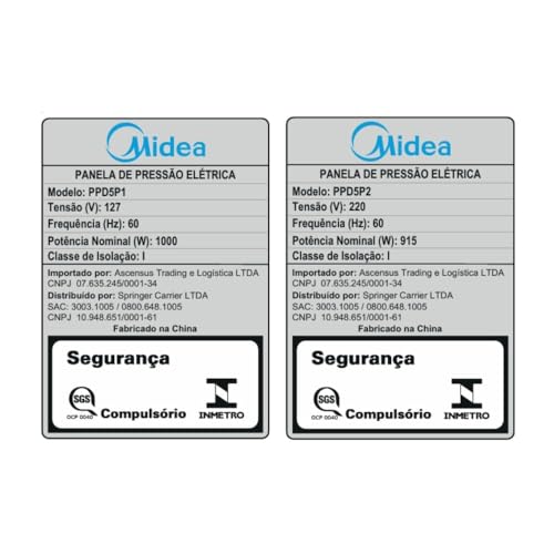 Panela de Pressão Elétrica 5L NutriPro Inox Midea