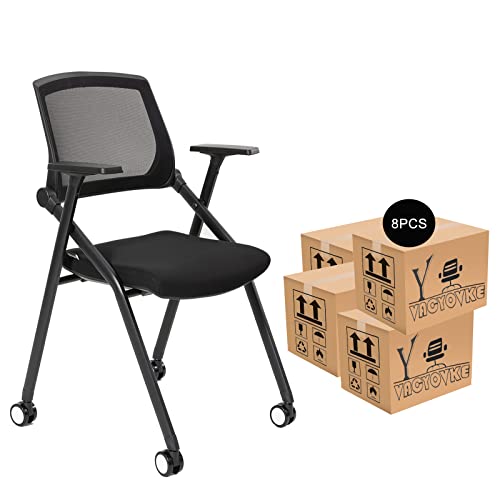 VACYOVKE 8 Pack Executive Office Chairs with Caster Adjustable Armrest