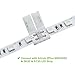 LightingWill 10pcs Pack Strip to Strip Unwired Gapless Solderless Snap Down 2 Conductor LED Strip Connector for 10mm Wide 5050 5630 Single Color Flex LED Strips