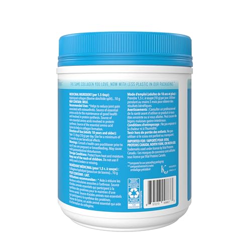 VITAL PROTEINS Bovine Collagen Peptides Powder, Helps Form Collagen And Reduce Joint Pain Associated With Osteoarthritis, Source Of Amino Acids, No Added Sugar, No Artificial Colours Or Flavours, 567 g