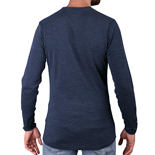 MERIWOOL Mens Base Layer 100 Merino Wool Midweight Long Sleeve