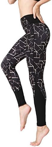 IBOWO Women's Yoga Pants Leggings colorful Gym Capris Hip Hop Tights Workout (Printed)