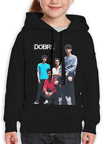 ZdaR RH Pullover DOBRE Family Lucas Brothers Boys,Girls,Youth Fashion Sweatshirt Pocket Hoodie L Black